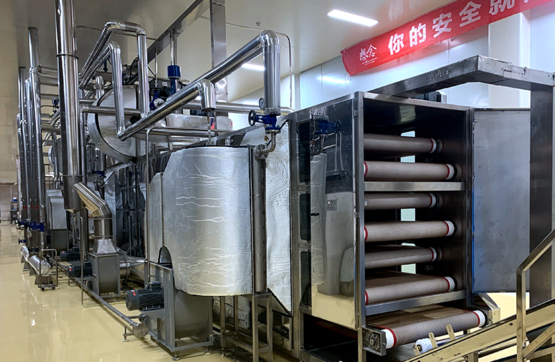 Non-fried instant noodle production line